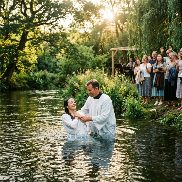 Water baptism ceremony